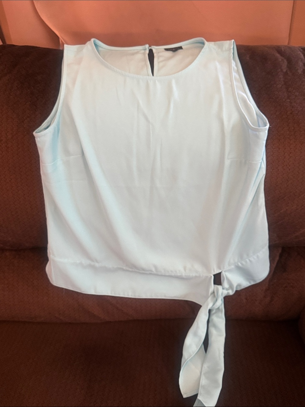Talbots turquoise Sleeveless Tie-Detail Camisole